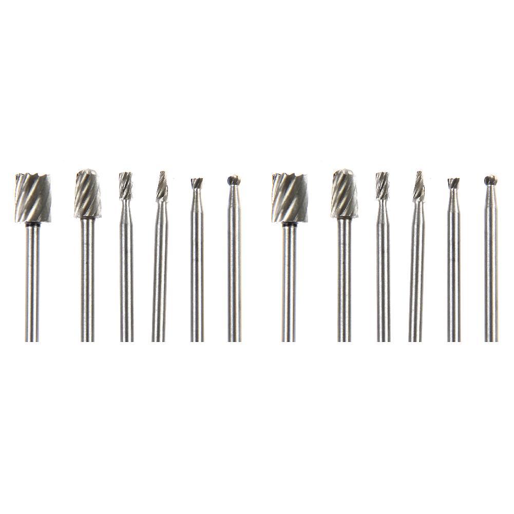1-5Set Carbide Burr Set Wood Carving Accessories DIY Rotary Burr Set with 1/8 Shank for Woodworking Engraving Drilling for Cut
