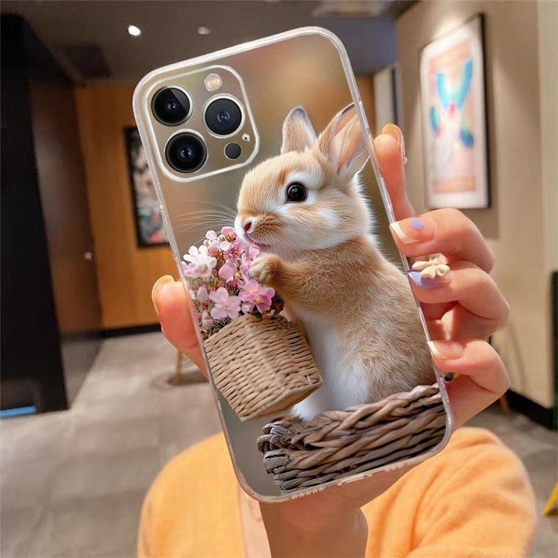 Rabbit Animal Phone Case For iphone 17ProMax 17 Pro Air 16 15 14 13 Pro Max 16 15 14 13 Pro 15Plus