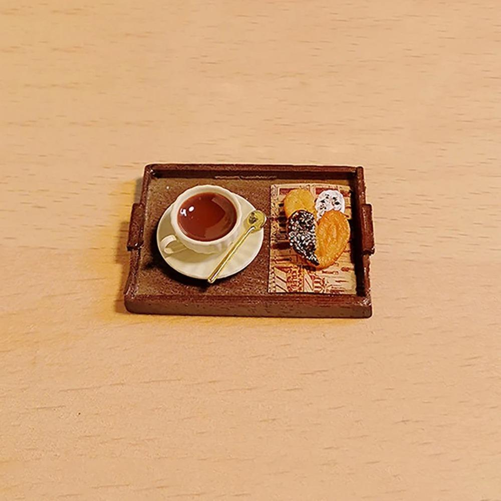 

OB11 Scale Dollhouse Miniature Food Egg Tart Doll Dessert Model Set DIY Decoration style 1