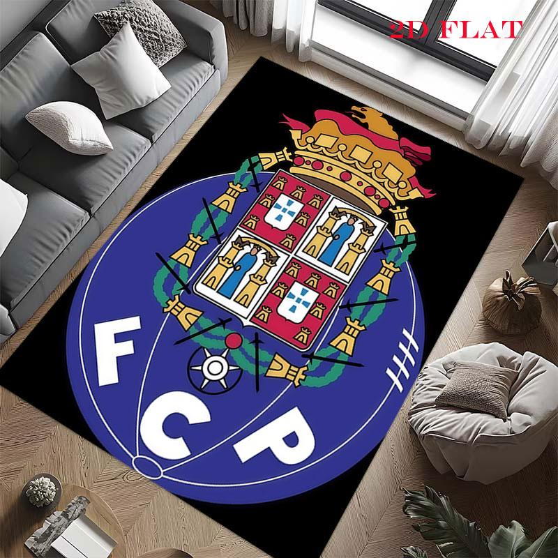 FC Porto Poster Teppich für Wohnzimmer Schlafzimmer Zuhause Sofa Dekoration, Kinder Spiel rutschfeste Bodenmatte