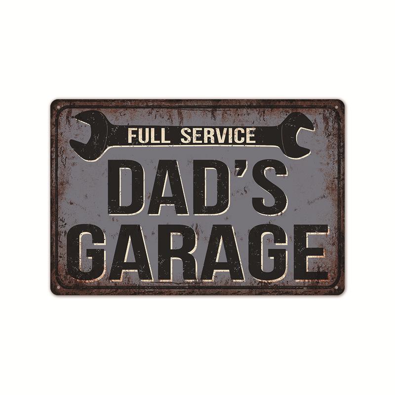 2024 American-Style Industrial Auto Repair Tin Sign - Frameless Decorative Wall Art
