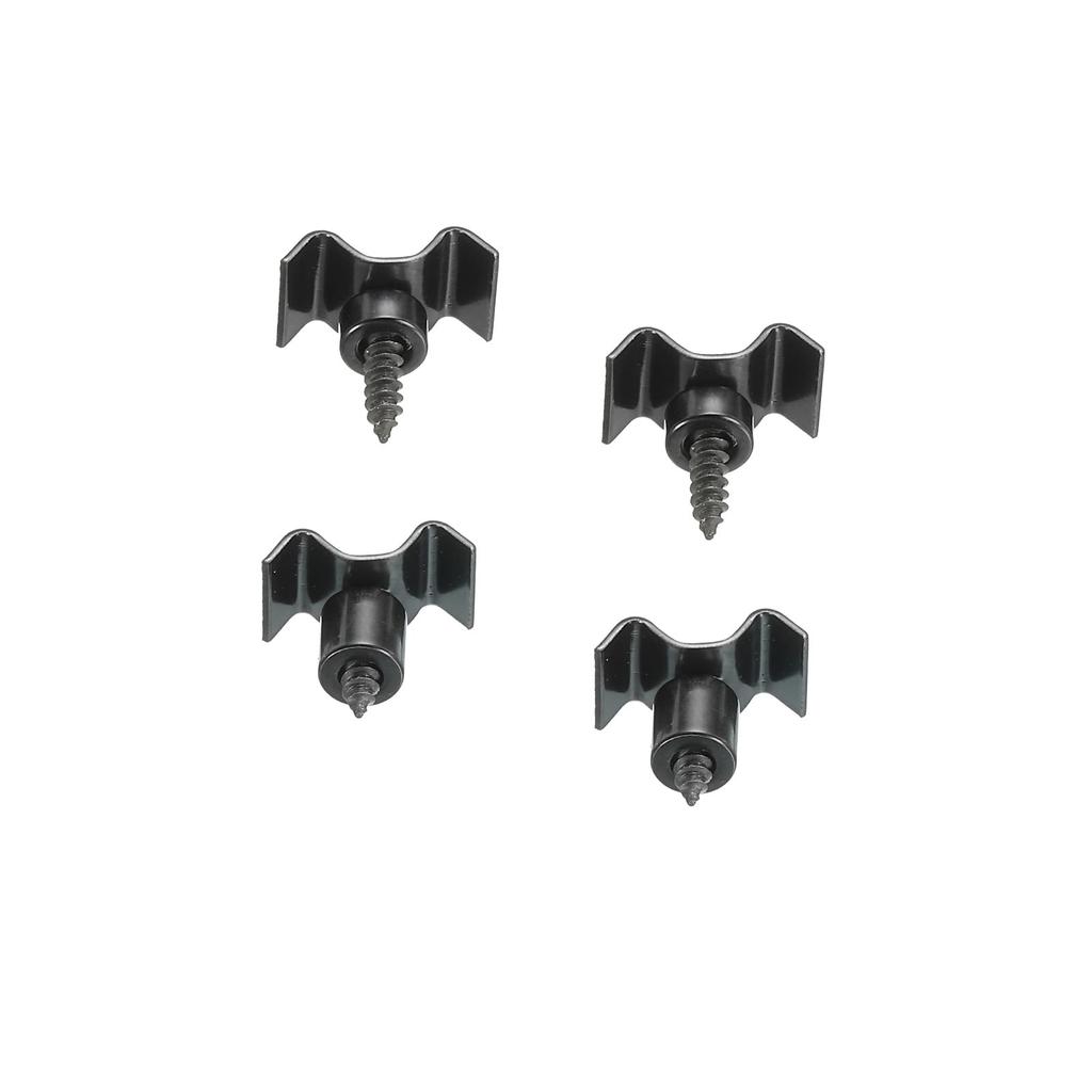 Uxcell Guitar String Tree String Retainer Guide Black for Electric Guitar Bass Parts Replacement with Screws 2 Set