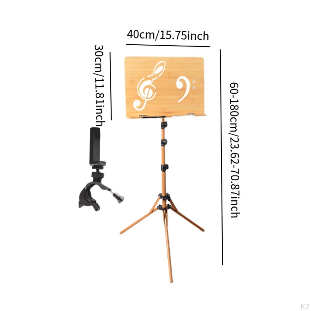 Compacte Muziekstandaard met Verstelbare Hoogte, Ideaal voor Instrumentalisten