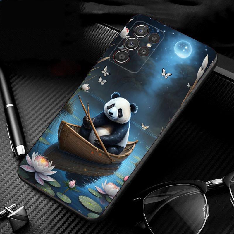 Cute Panda Phone Case For Samsung A52S A21S A33 A23 A13 A14 A32 A52 A53 A54 A51 A71 A15