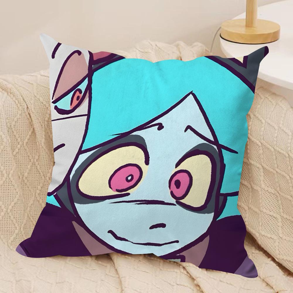 Psychocuties Mimi Cushion Cover Soft Plush Fabric DoubleSided Printed Sofa Cushion Cover for All Seasons Home Decor Gift