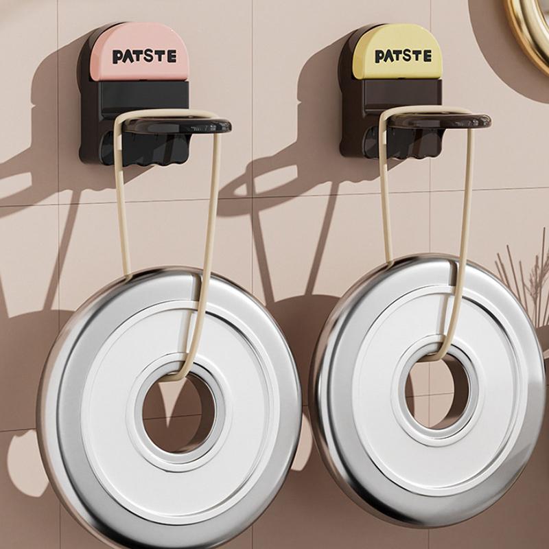 Adjustable Shower Bottle Rack Wall Mounted Suction Cup Shampoo Bottle Plastic Holder Hand Soap Dispenser Hook Free Punching