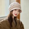 Winter Hat Women's Fashion Solid Color Thermal Hat Knitted Hat Ear Protection Windproof Hat
