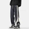 Men's Autumn Corduroy Contrast Color Sweatpants Vintage Warm Track Pants Streetwear Loose Casual Stripe Trousers