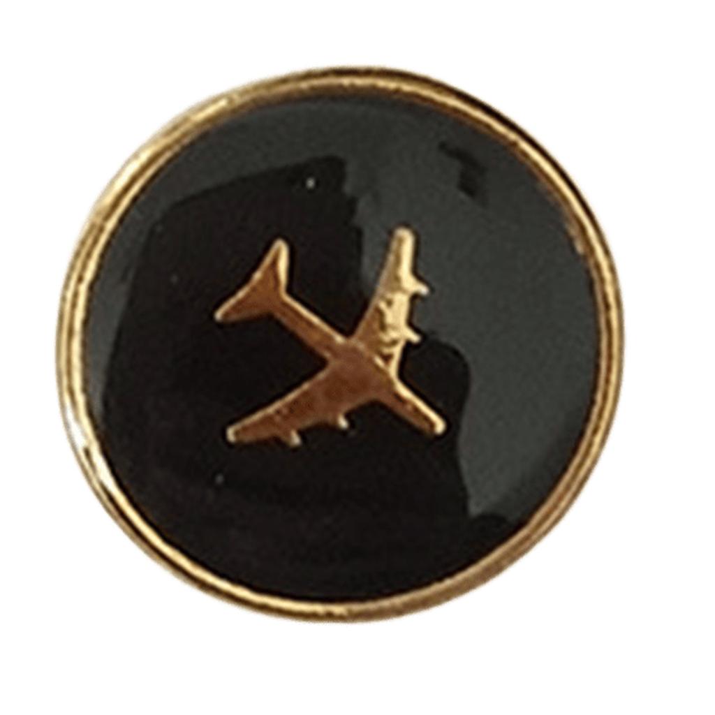 Airport Uniform Buttons Rustproof Metal Buttons Fasteners Airline Crew Buttons for Airline and Ground Crew