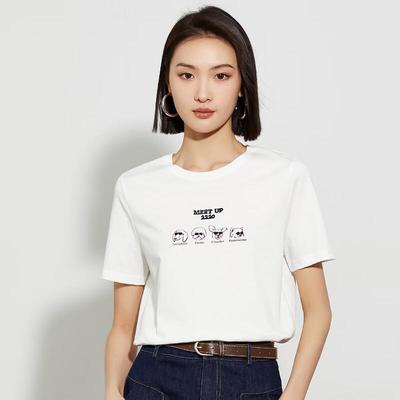 T-shirt d'été pour femme avec imprimé chiot