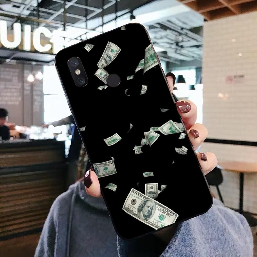 Etui na telefon z banknotami dolarowymi i gotówką do Xiaomi Mi 5X 8 9 10 11 12 lite pro 10T PocoX3pro PocoM3 Note 10 pro lite