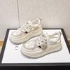 New Trendy Simple Heightening Shoes Casual Breathable Student Single Shoes Women's Fashion Versatile Sports Breathable White Shoes