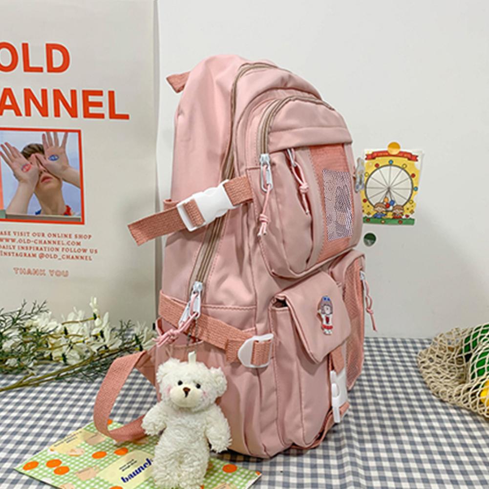 Schulrucksack Leichter Rucksack Tagesrucksack für Reisen Niedlicher Ästhetischer Rucksack Wasserdichte Computertasche mit Mehreren Taschen für Geschenk