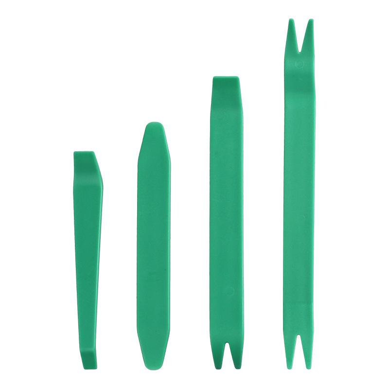 Car Audio & Door Panel Pry Tool Set: 6-inch Trim Clip Removal, 5-Piece Plastic Pry Bar Kit