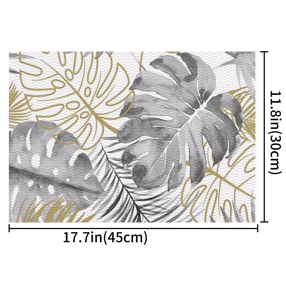 Table Mat Placemat Coasters Hawaii Dining Decor Tableware Mat Pad for Home Wedding Party Dining Bar Home Decor Table Decoration 2pcs 30x45cm