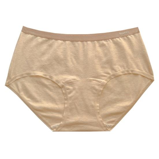 6 Pcs Women's Cotton Underwear Mid Waist Ladies Full Coverage Panties Soft Stretch Cheeky Bikini Briefs