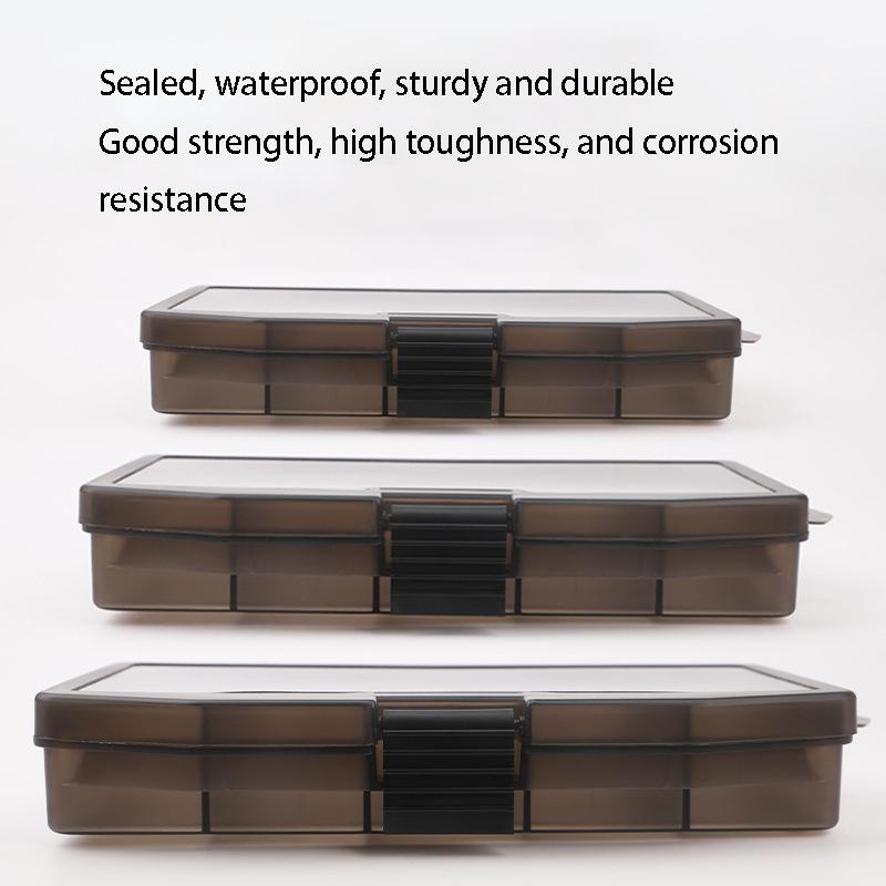 Gun Color Five Grid Box Fishing Gear Bait Glitter Storage Box Accessories Box Plastic Set Tool Box Lure Box