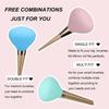 3Pcs Silicone Makeup Brush Covers Brush Bubbles for Protecting Bristles From Getting Crushed and Keeping Cosmetic Bag Clean