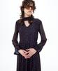 Bikwaieos Maxi Tie Neck Dress_Black Red