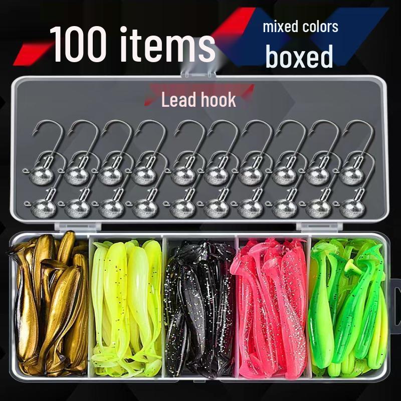 Wangfeng Reinforced T-Tail Soft Lure Bait Set