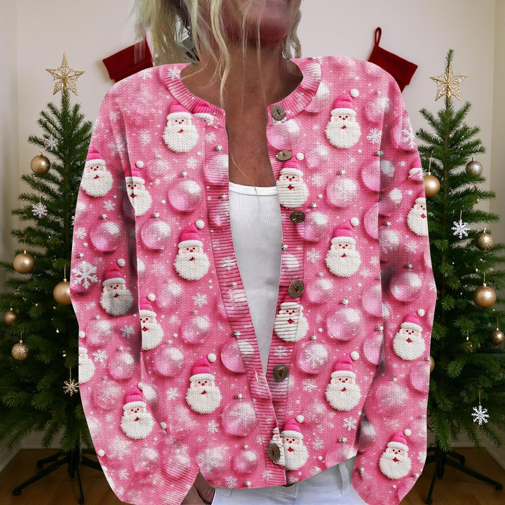 Women'S Christmas Sweater Cute Fun Christmas Sweater Fall And Winter Long Sleeve Knitted Sweater