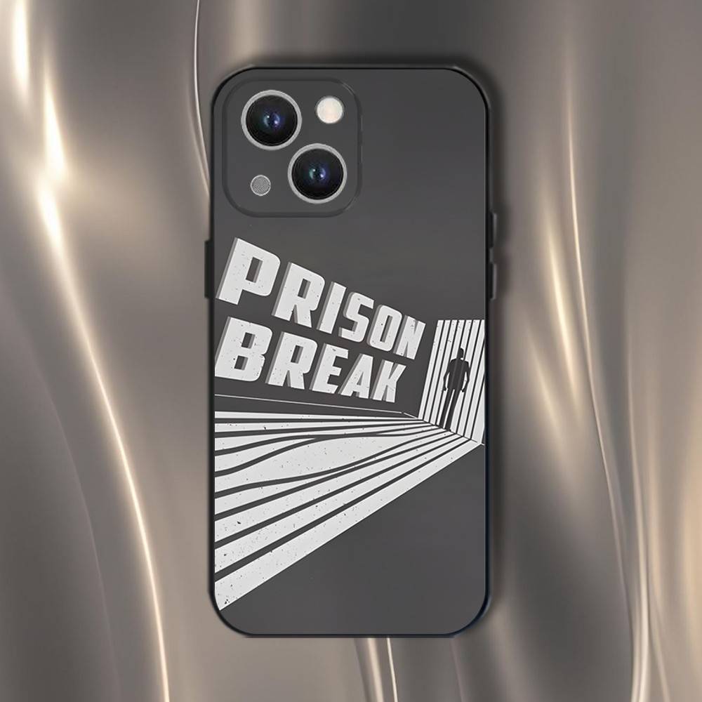 Prison Break TV Series Phone Case For iPhone 16,15,14,13,12,11,Pro,XS,Max,XR,Plus,E,SE4,Mini Black Soft Cover