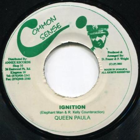 

7inch Record QUEEN PAULA - Ignition NONE Common Sense 2002 Jamaica Reggae, Ska & Dub Used