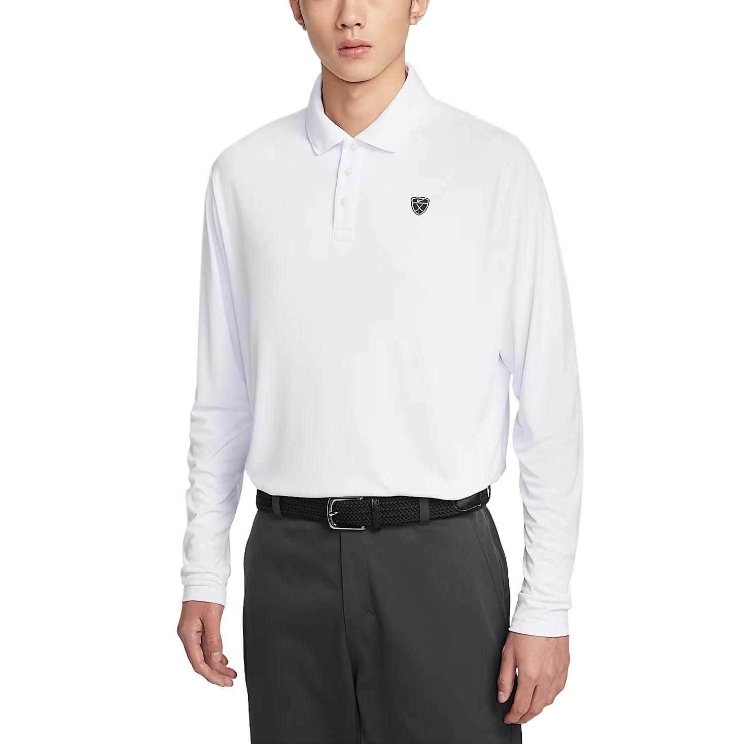 Nike Dri-FIT UV Long-Sleeve Golf Polo White IB0232-100 M