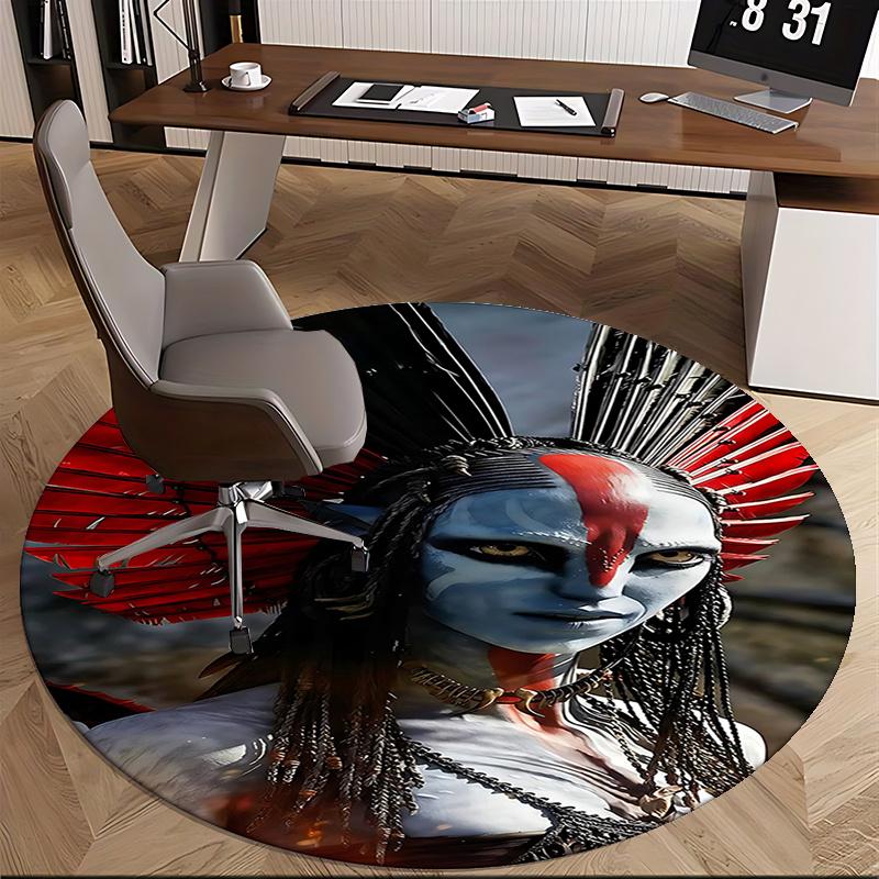 Avatar-Inspired Chair Mat - Round Carpet for Home Decor, Office Use, and Gifts0248b