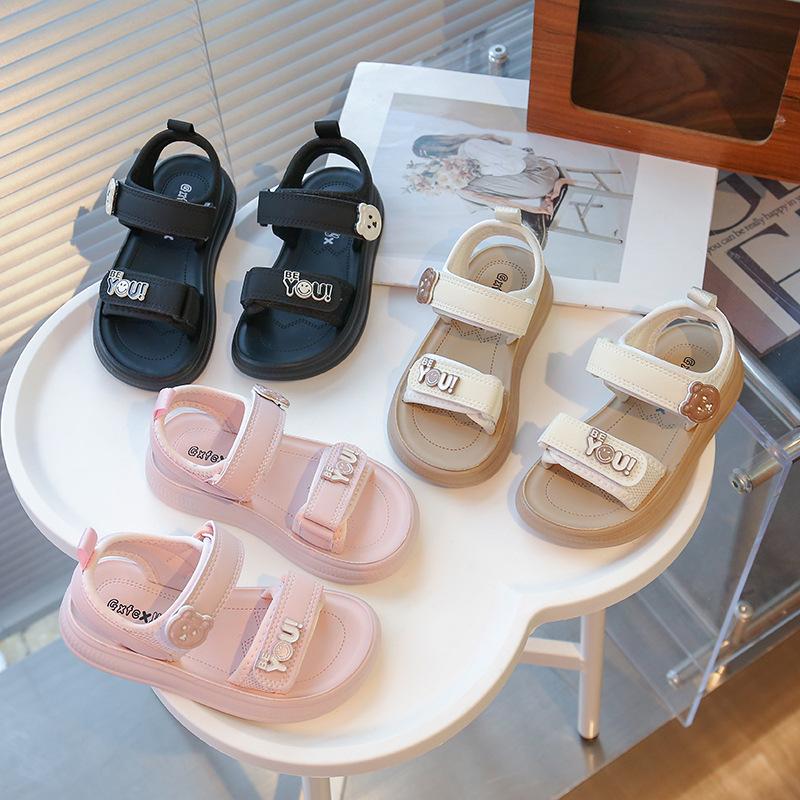 Children's sandals 2025 summer new baby girl hollow beach shoes fashion versatile open-toed boys casual shoes