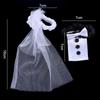 Bride Groom Dress Shape Wine Glass Cover Desktop Ornaments Wine Cups Wraps Champagne Bottles Cover