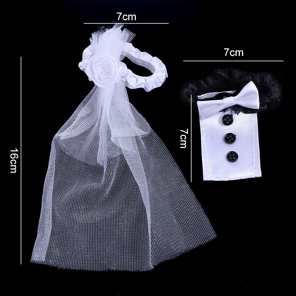 Bride Groom Dress Shape Wine Glass Cover Desktop Ornaments Wine Cups Wraps Champagne Bottles Cover