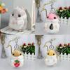 Entzückender Kreativer Hamster Plüsch Schlüsselanhänger Spielzeug Für Niedliche Tierliebhaber 11cm