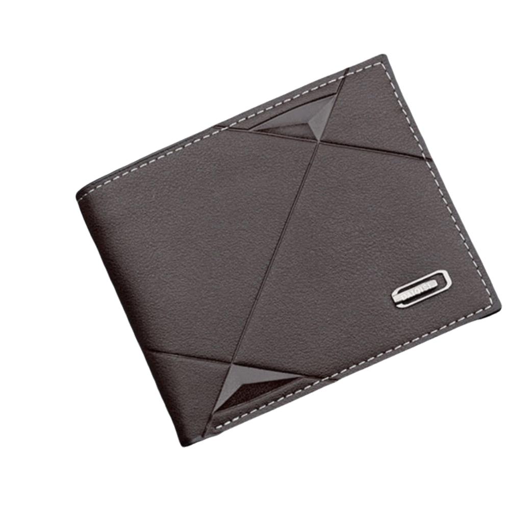 Casual Male Bifold Wallet Business Credit Card Holder Portable Coin Pocket  Male