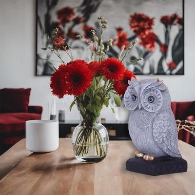 Polyresin Owl Demo Model 17.78cm Home Decor Tabletop Statue Living Room Workbench