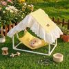 Tassel Strip Small Pet Nest Sunshade Hanging Sleeping Bed Hamster Cage House  Cage House