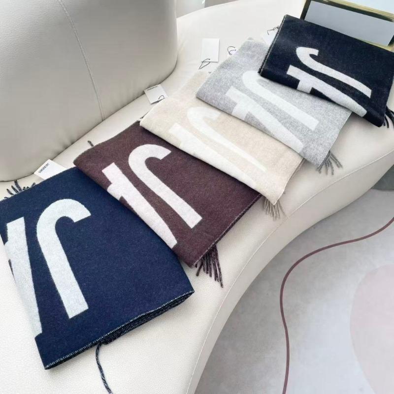 Cashmere Scarf Letter Scarf Autumn And Winter Nordic Style Woven Gift Tassel Five Color Scarf Shawl
