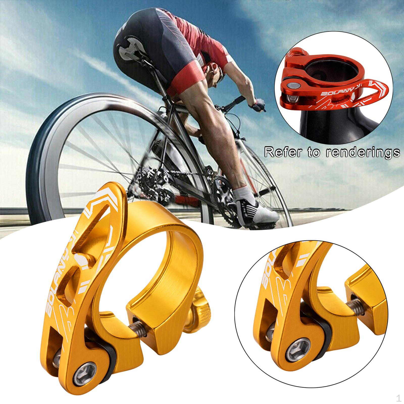 

Seatpost Clamp Aluminum Alloy Seat for Mountain Bike Road 31.8mm золотий