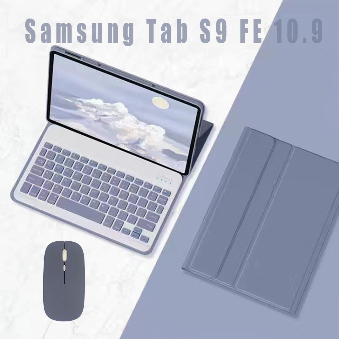 

Защитный чехол для Samsung Tab S9 FE 10,9 дюймов, модель SM-X510/X516, с клавиатурой и мышью