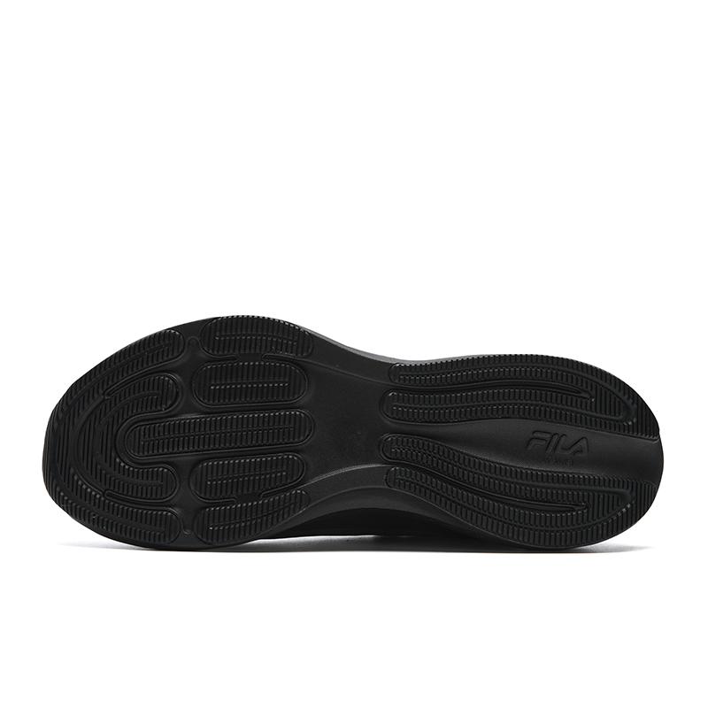 Fila BOA NUVOLE RUN 3+ Cushioning Abrasion Resistant Breathable Coverage Support Low Top Running Shoes Men's Black A12M611801FBK