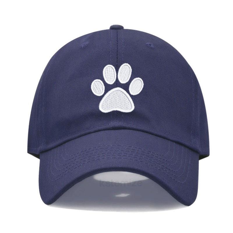 Dog Paw Vintage Washed Cotton High Quality Embroidery Dad Hat  For Men Women Baseball Cap golf caps Snapback Cap Wholesales