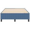 Platform Bed Frame Blue 120 X 200 Cm Corduroy Fabric