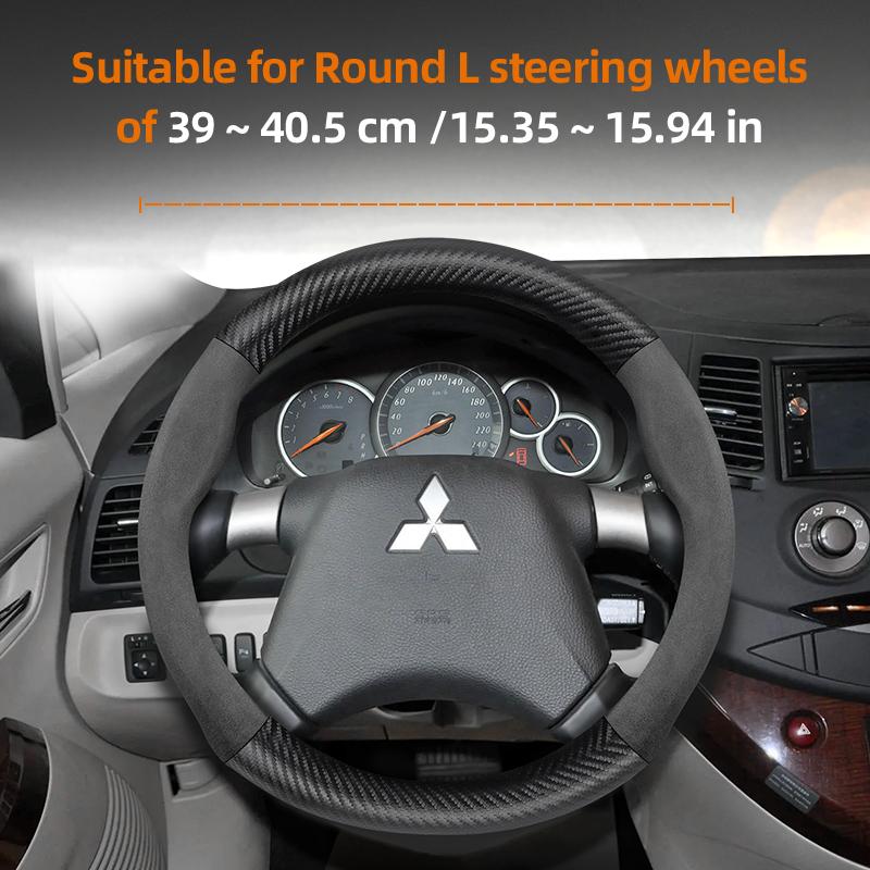Applicable to Mitsubishi steering wheel covers: Outlander 3, XL, L200, Lancer 2009, X 9, 10, Asx, Pajero Tr4, Mirage G4,