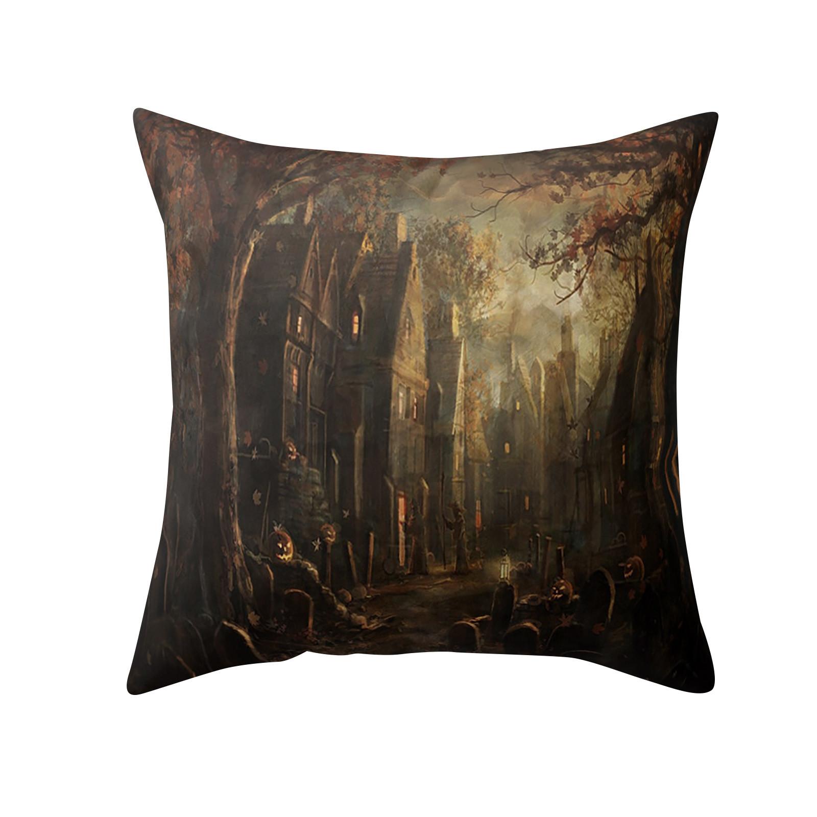 

Хэллоуин Хуга Украшение Прикроватная наволочка для комнаты Живая наволочка 40x40cm