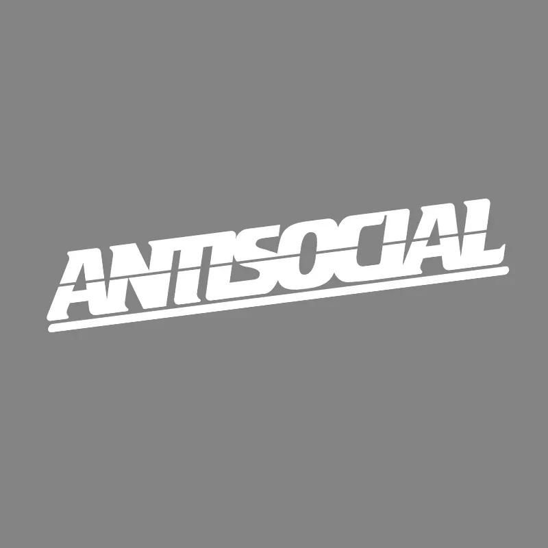 Antisocial Letter Car Stickers for Rear Window Auto Front Windshield Vinyl Decals Motorcycle decorative decals