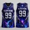 Basketball Jersey Summer  3D Printed Sports Vest Loose Quick Dry Team Uniforms