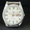 VINTAGE SEIKO 5 AUTOMATIC REFURBISHED JAPAN MENS WHITE DIAL WATCH A444273-1