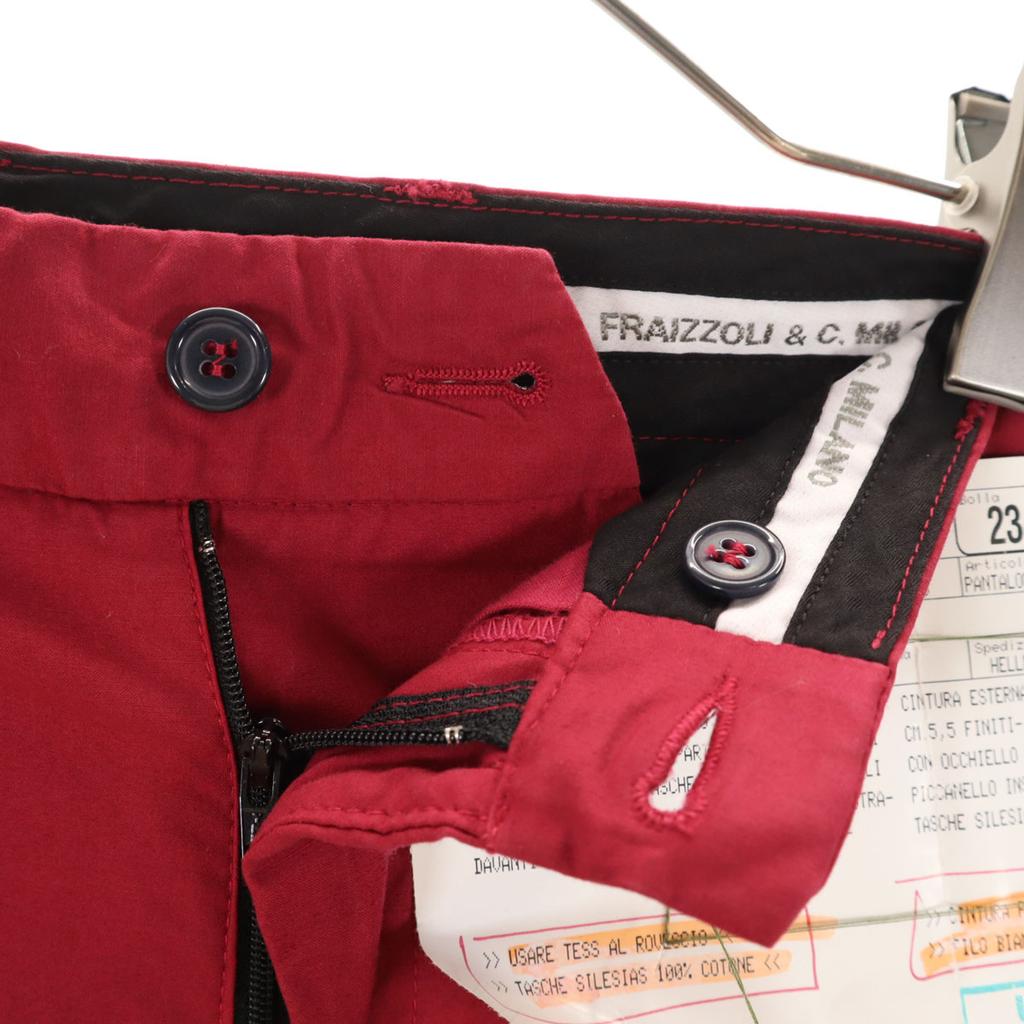 Unused Fraizzoli & C. MILANO Made In Italy Stretch Straight Pants Men's Used