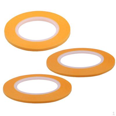 3 Roll Yellow Tape 2 &3 &4 Painting Decoration DIY Tool