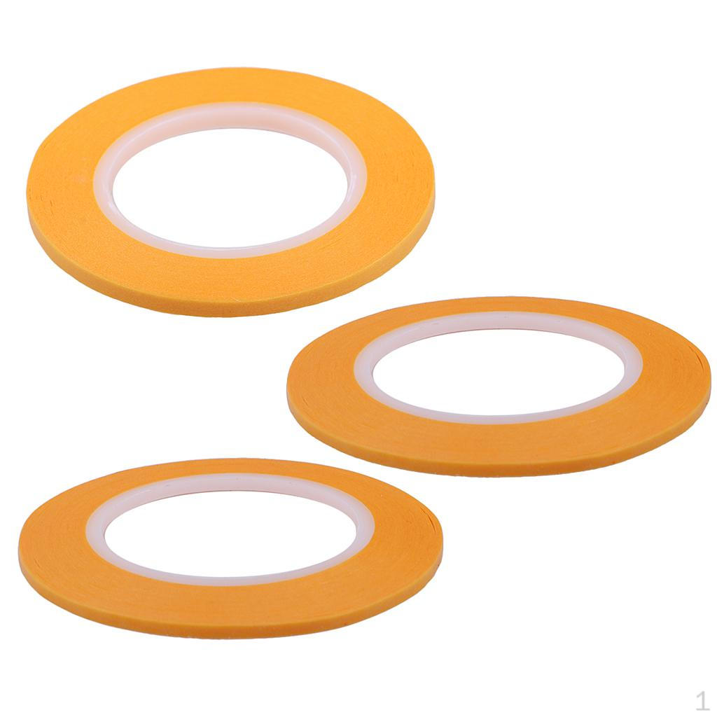 3 Roll Yellow Tape 2 &3 &4 Painting Decoration DIY Tool